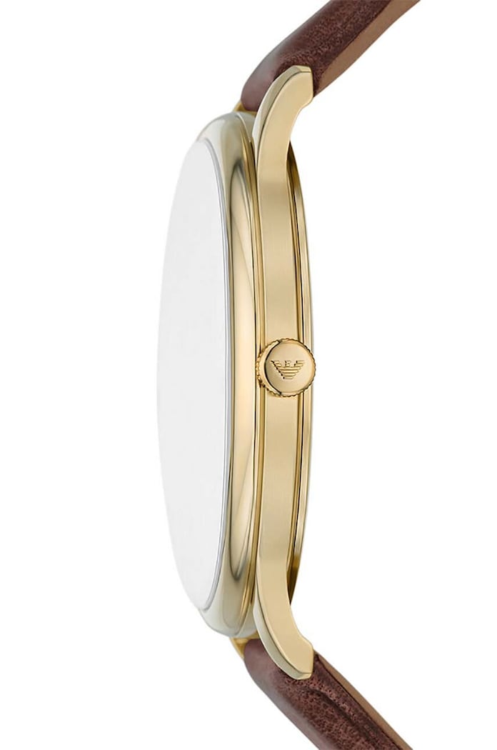 Doplnky Hodinky Emporio Armani AR11610 hnedá