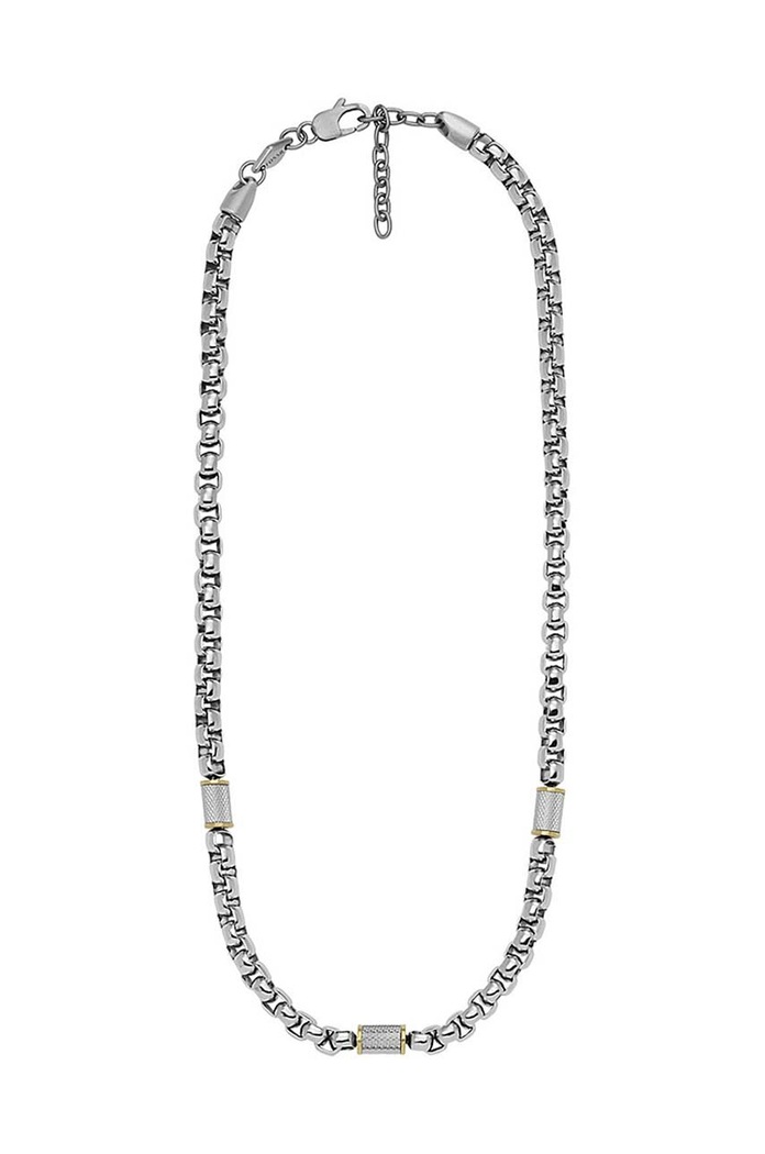 Fossil colier argintiu JF04145998