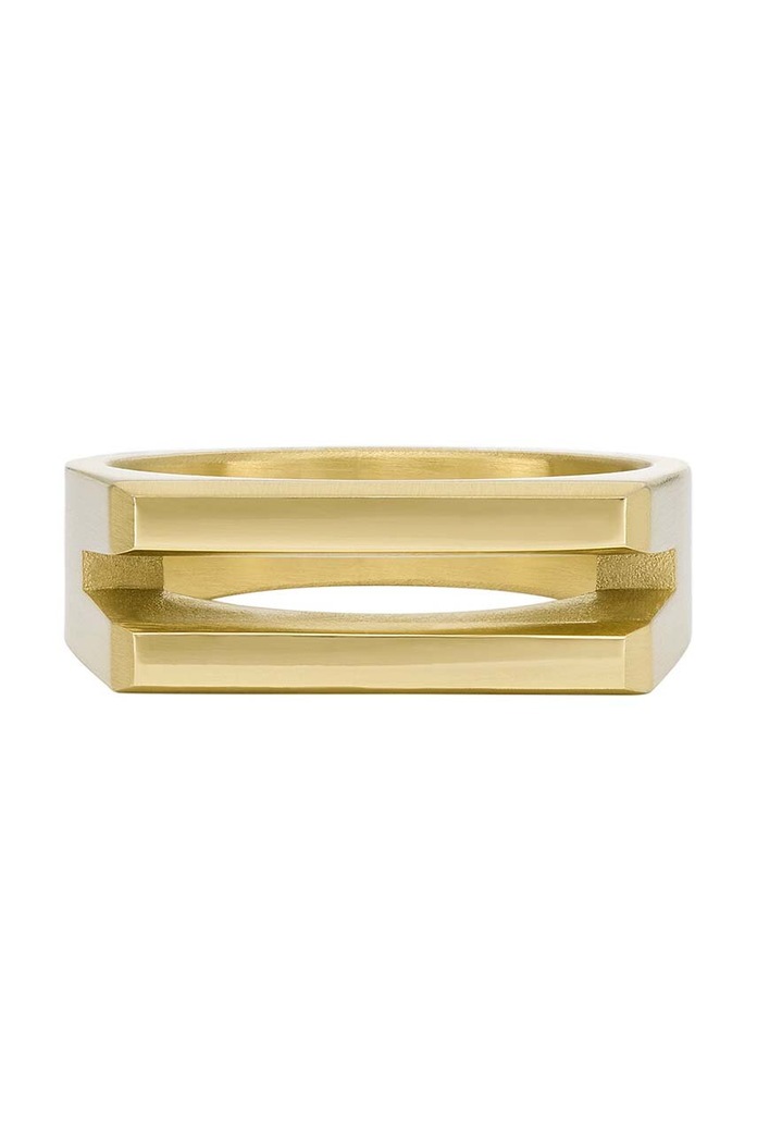 Prstan Fossil zlata JF04608710