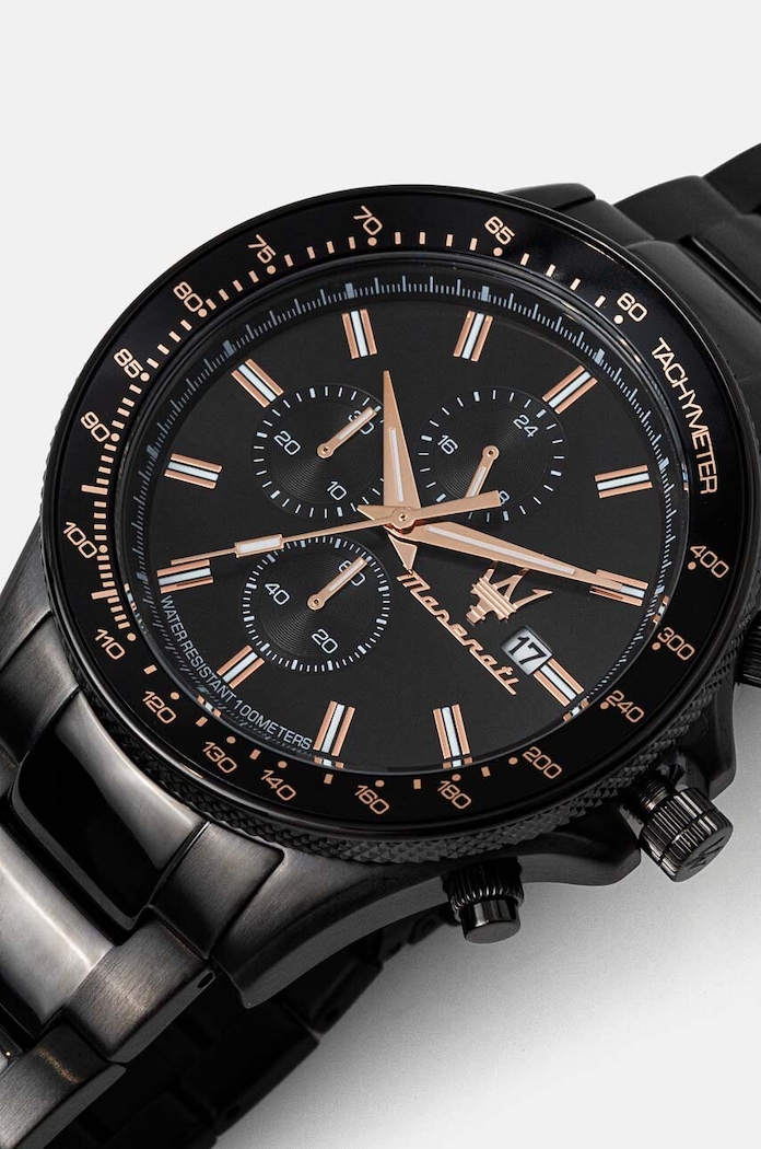 Maserati zegarek R8873640011 czarny AA00