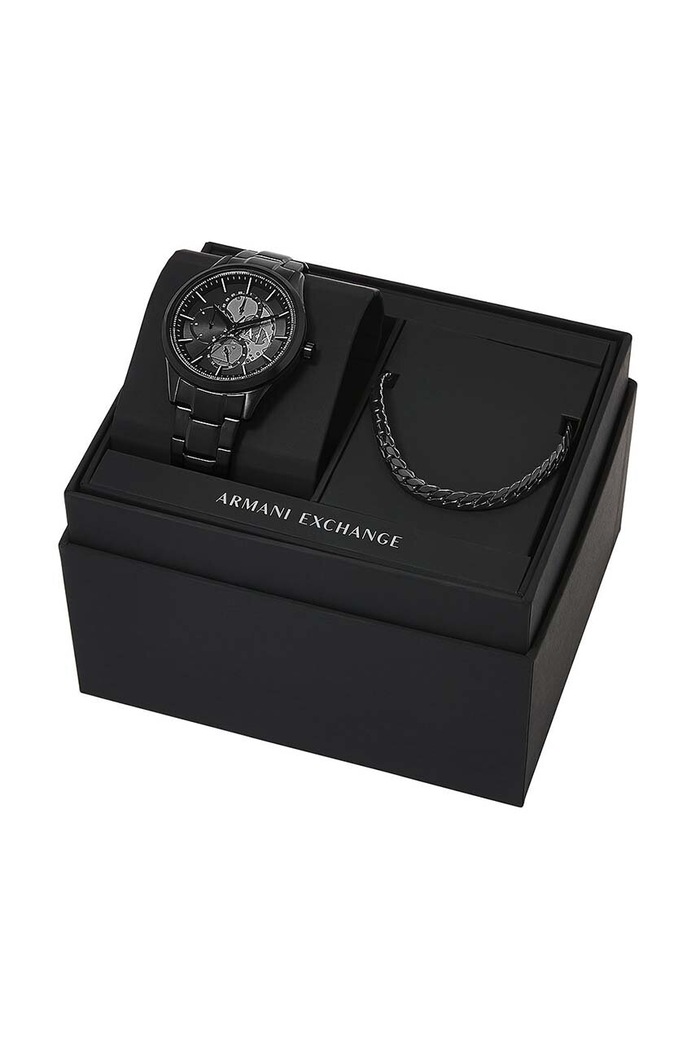 Armani Exchange ceas și colier AX7160SET