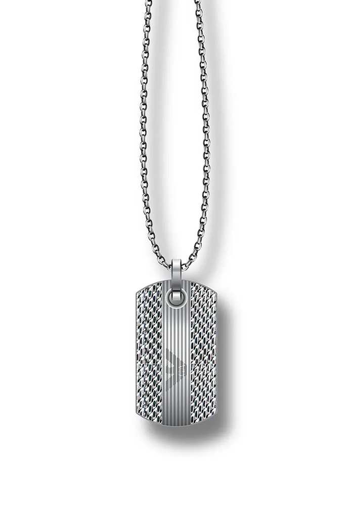 Emporio Armani nyaklánc Eagle Logo ezüst EGS3149040