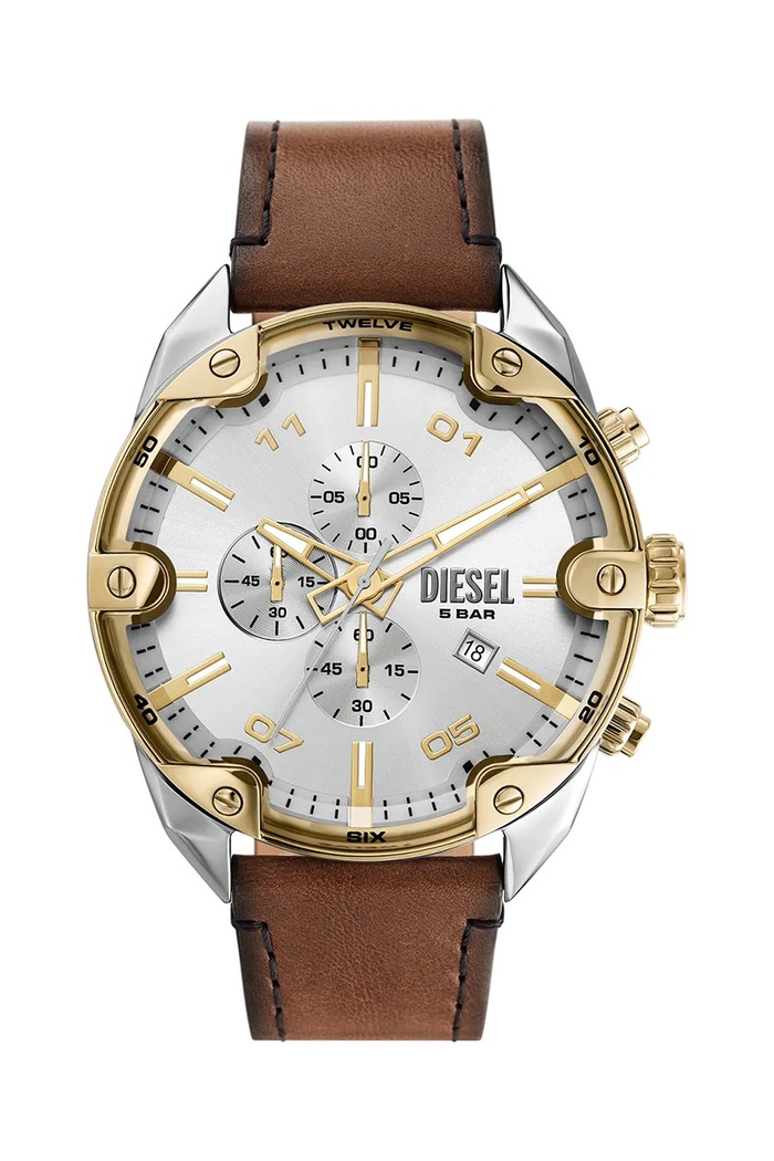 Diesel zegarek SPIKED brązowy DZ4665