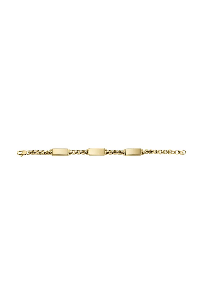Náramek Fossil Drew Chain zlatá JF04695710