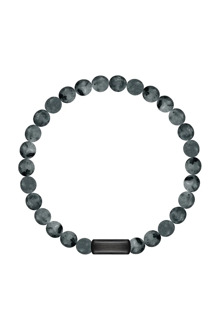 Lilou bransoletka z naturalnymi kamieniami Stones kamień naturalny czarny 226/190/BRA/LAB/NO1/60