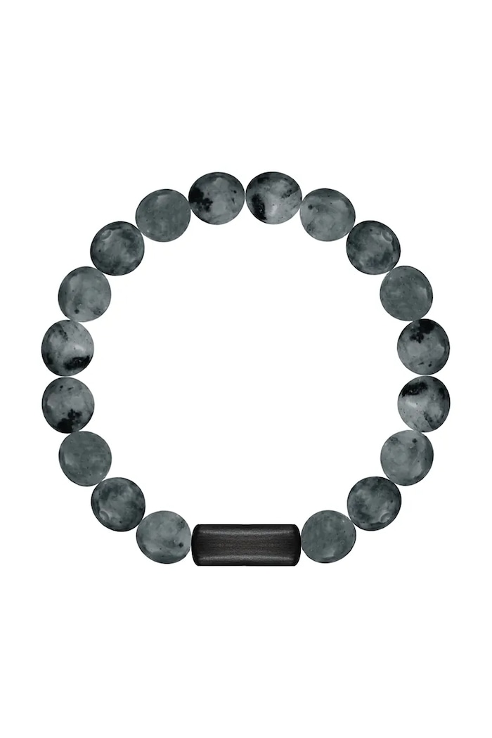 Lilou brățară cu pietre naturale Stones piatră naturală negru 226/190/BRA/LAB/NO1/80
