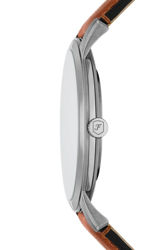Akcesoria Fossil zegarek Minimalist FS6094 brązowy