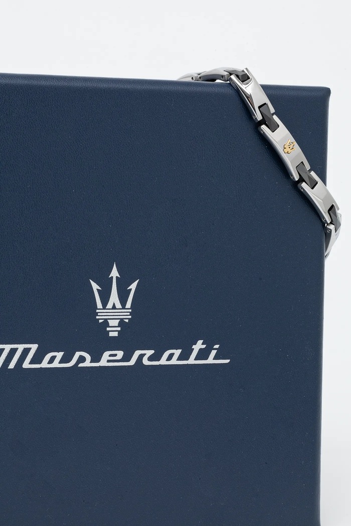 Dodatki Zapestnica Maserati CERAMIC JM424ATZ49 srebrna