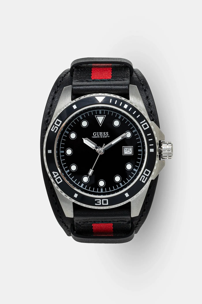 Guess zegarek czarny W1051G1