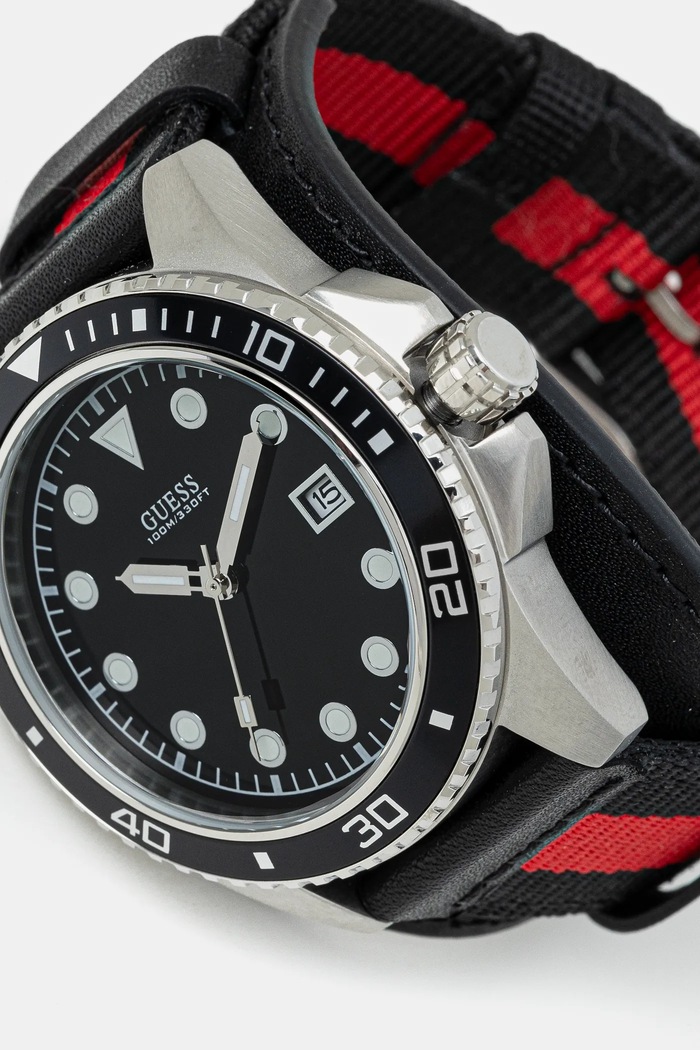 Guess zegarek W1051G1 czarny AA00