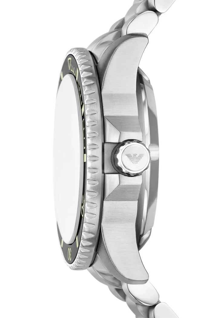 Doplnky Hodinky Emporio Armani SEA EXPLORER AR60083 strieborná