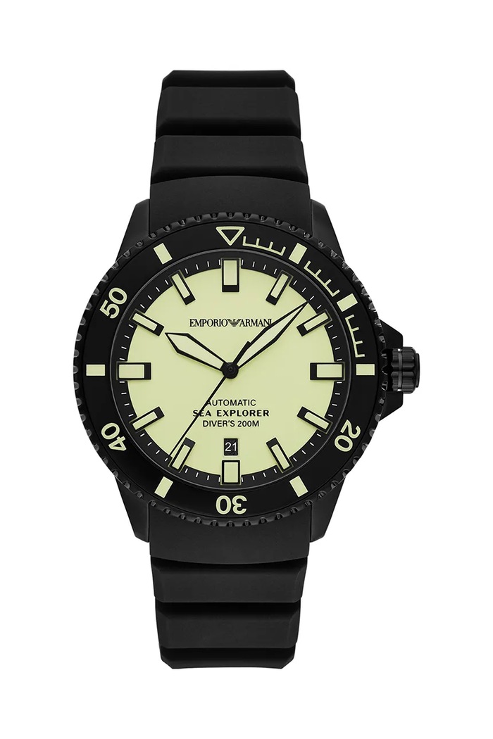 Emporio Armani zegarek SEA EXPLORER czarny AR60085