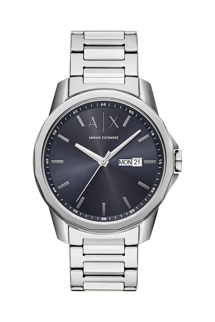 Hodinky Armani Exchange BANKS strieborná AX1767