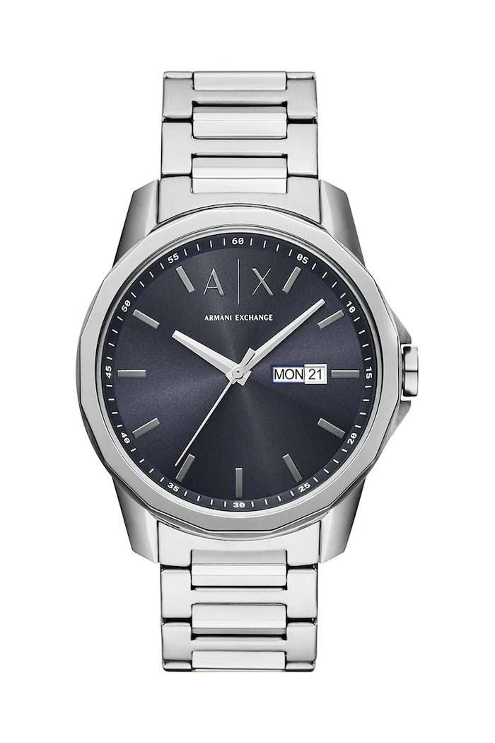 Hodinky Armani Exchange BANKS strieborná AX1767