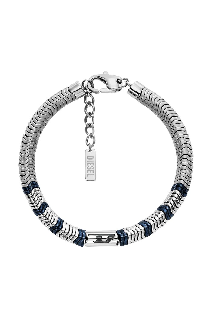 Diesel bratara BEADS argintiu DX1572931