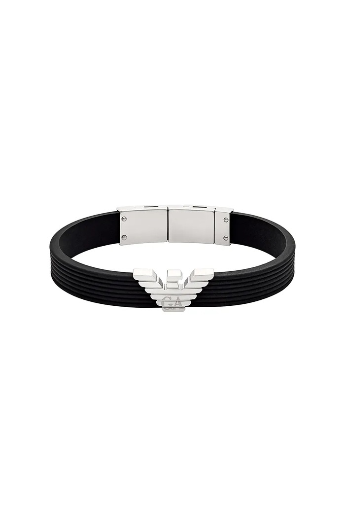 Náramok Emporio Armani EAGLE LOGO čierna EGS3168040