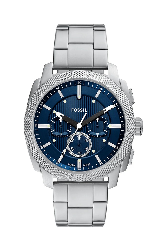 Ρολόι Fossil MACHINE σκούρο μπλε FS6096