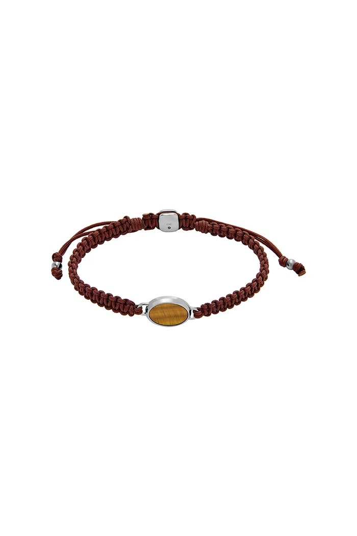 Fossil bratara JEWELRY piatră naturală maro JF04853040