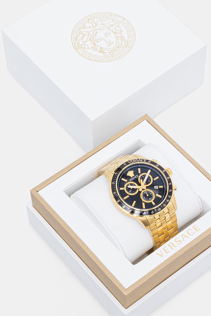 Accesorii Versace ceas bărbătesc VEZCA0724 aur