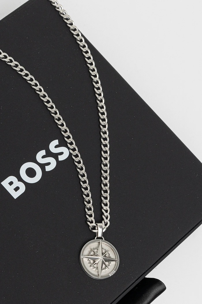 Accesorii BOSS Colier NORTH 1580544 argintiu