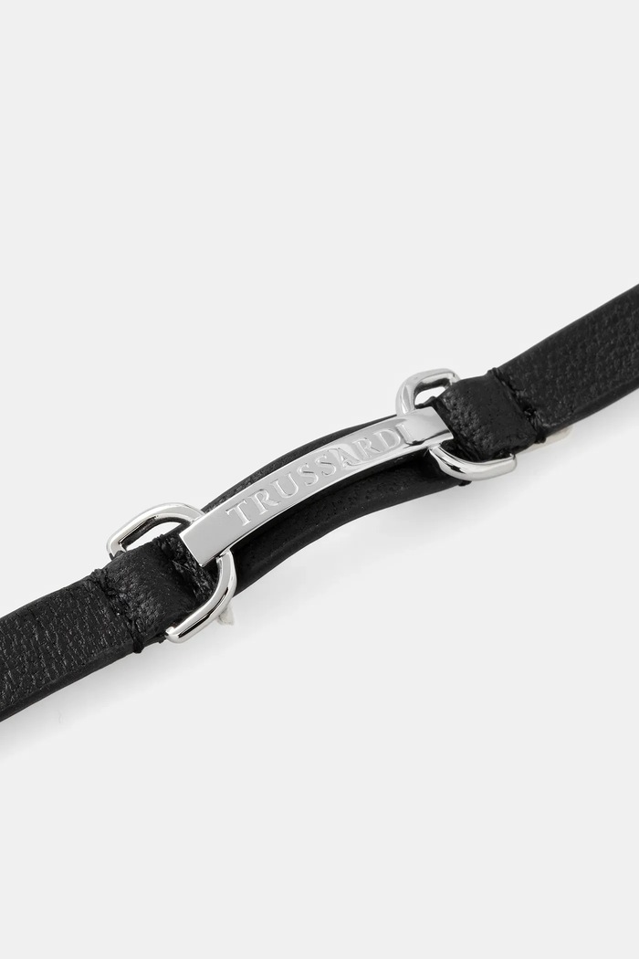 Náramok Trussardi T-LEATHER TJAXZ08 čierna AA00