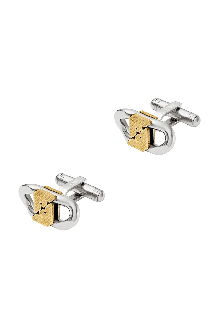 Manžetové gombíky Emporio Armani EGS3184040 strieborná AA00