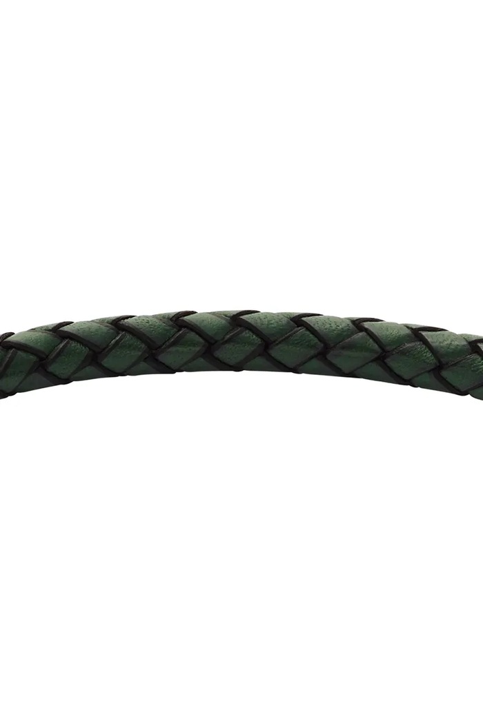 Doplnky Kožený náramok Fossil JF04919040 strieborná