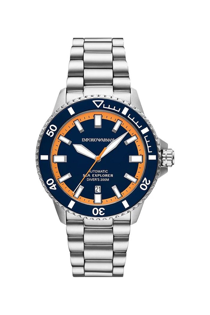 Hodinky Emporio Armani strieborná AR60090