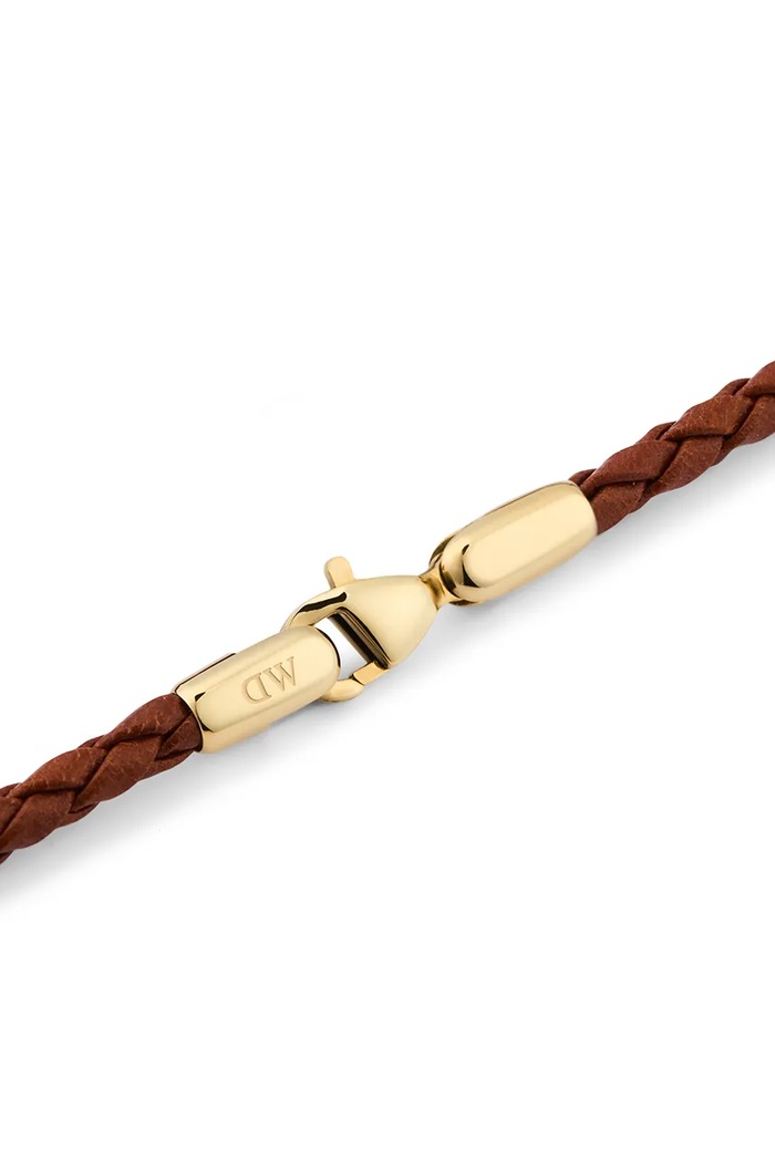 Usnjena zapestnica Daniel Wellington DW00401752 zlata AA00