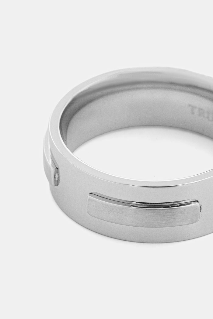 Prsteň Trussardi T-STEEL TJAXV420 strieborná AA00