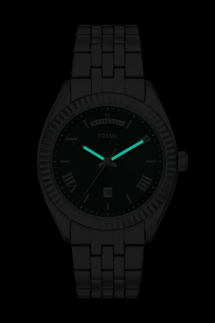 Fossil zegarek srebrny FS6139