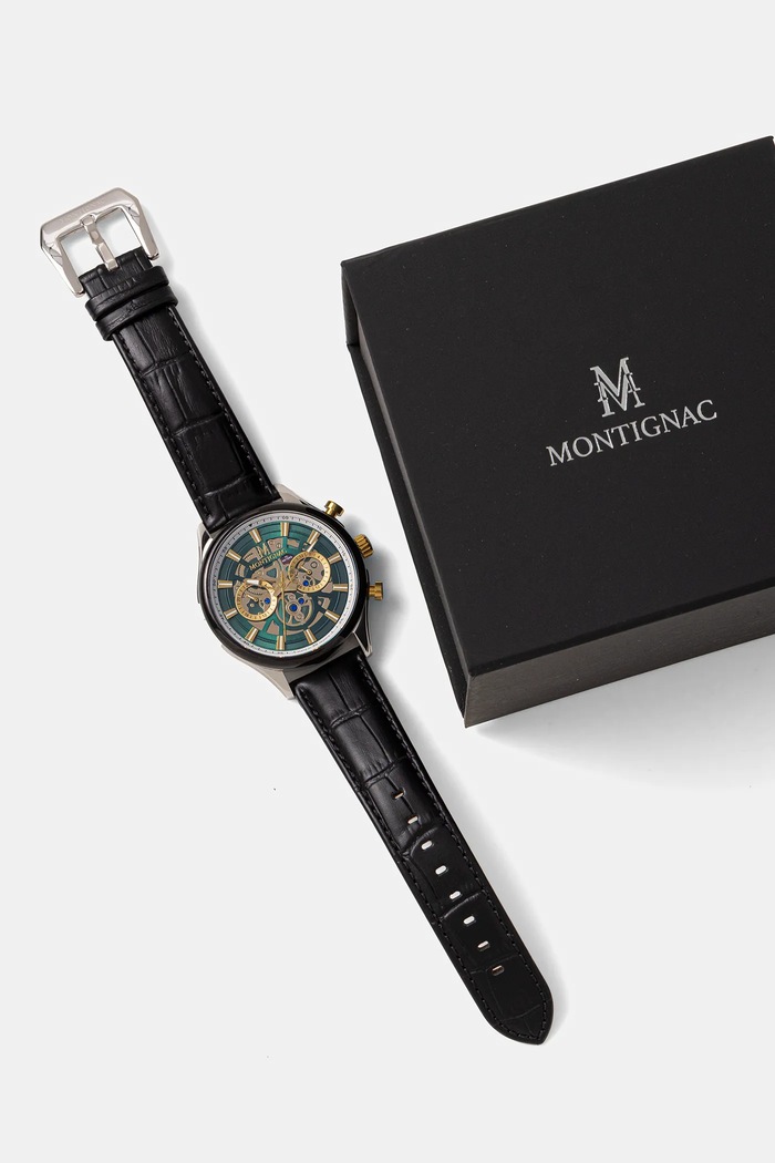 Akcesoria MONTIGNAC zegarek ORIGINE MOW607 czarny
