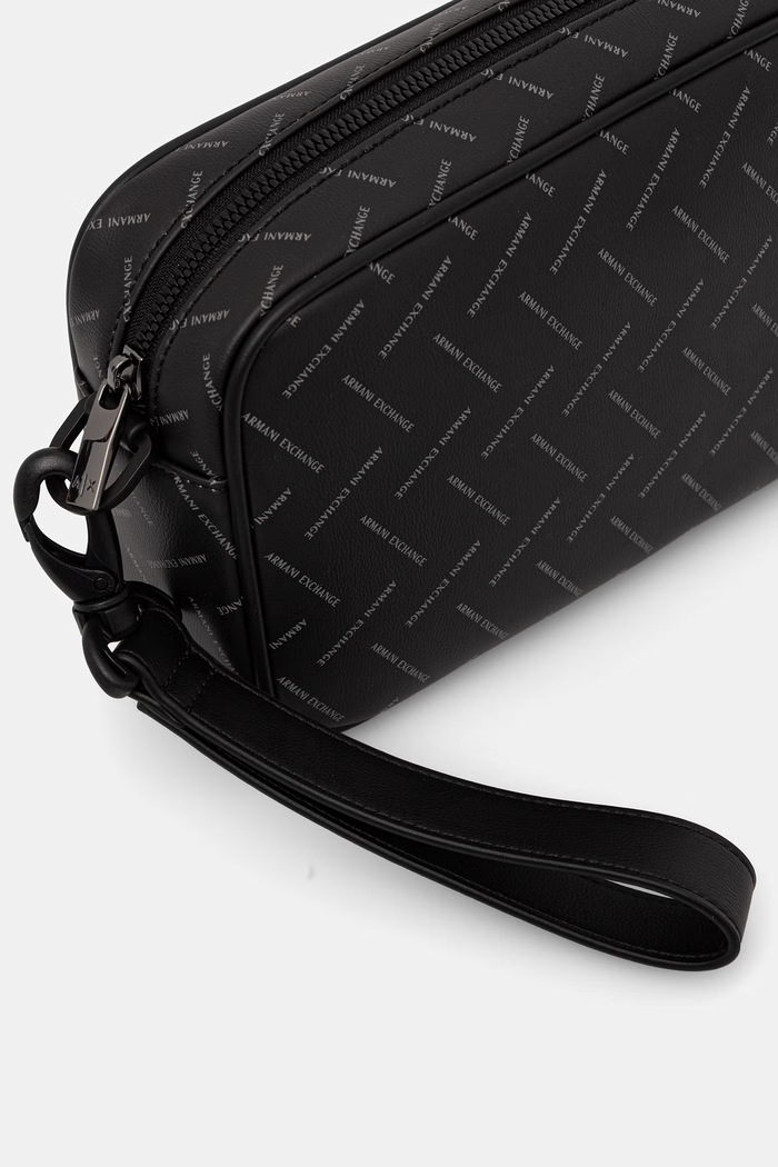 Dodaci Armani Exchange kozmetička torbica za muškarce XM002600.AF22654.NOS crna