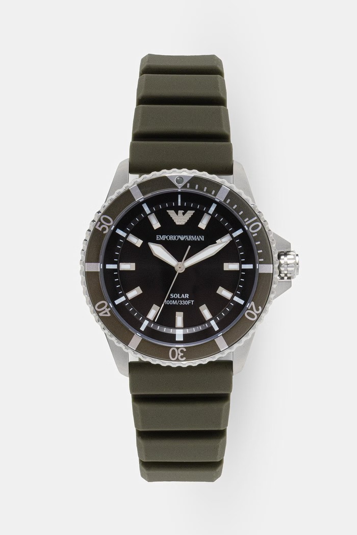 Emporio Armani športové hodinky pánske zelená AR11699
