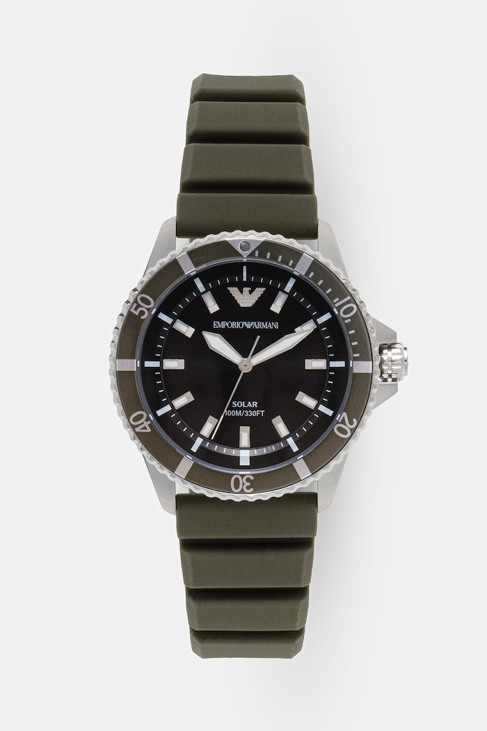 Emporio Armani športové hodinky pánske zelená AR11699