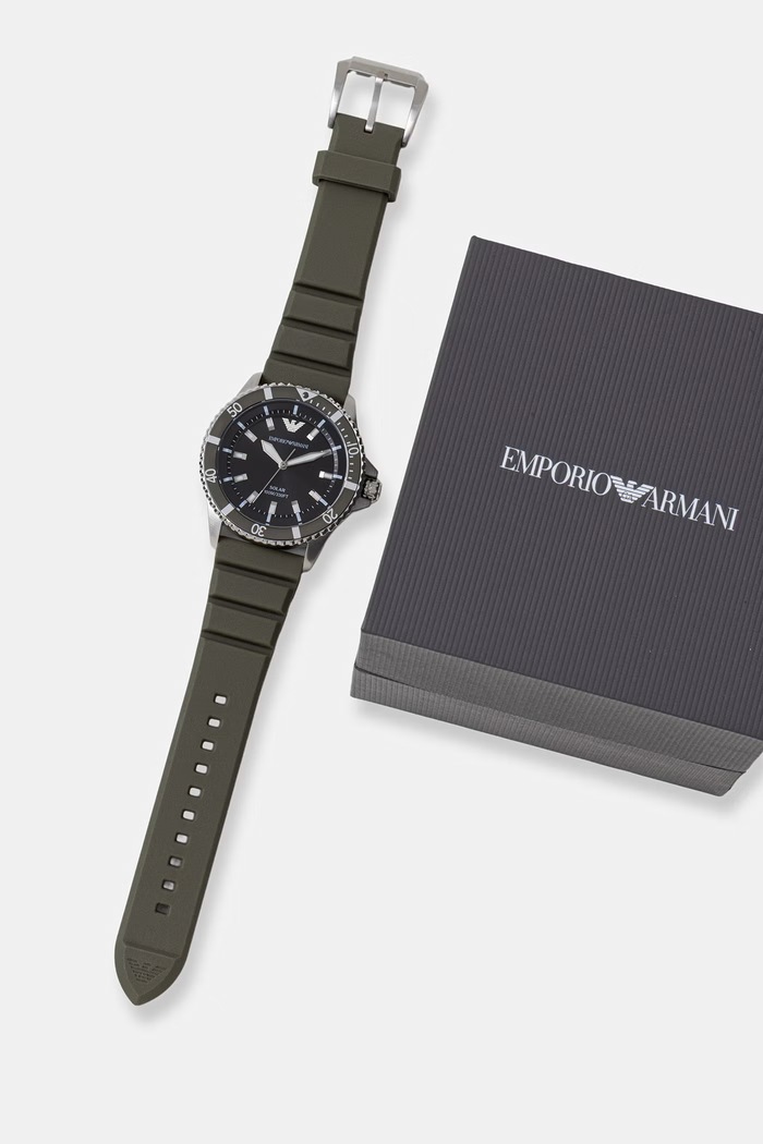 Doplnky Emporio Armani športové hodinky pánske AR11699 zelená