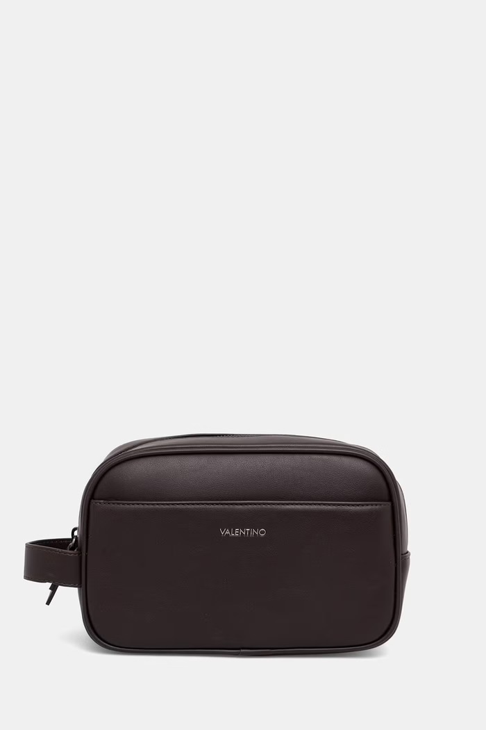Valentino Bags Kosmetická taštička pánská z imitace kůže HORIZON hnědá VBE8UT664
