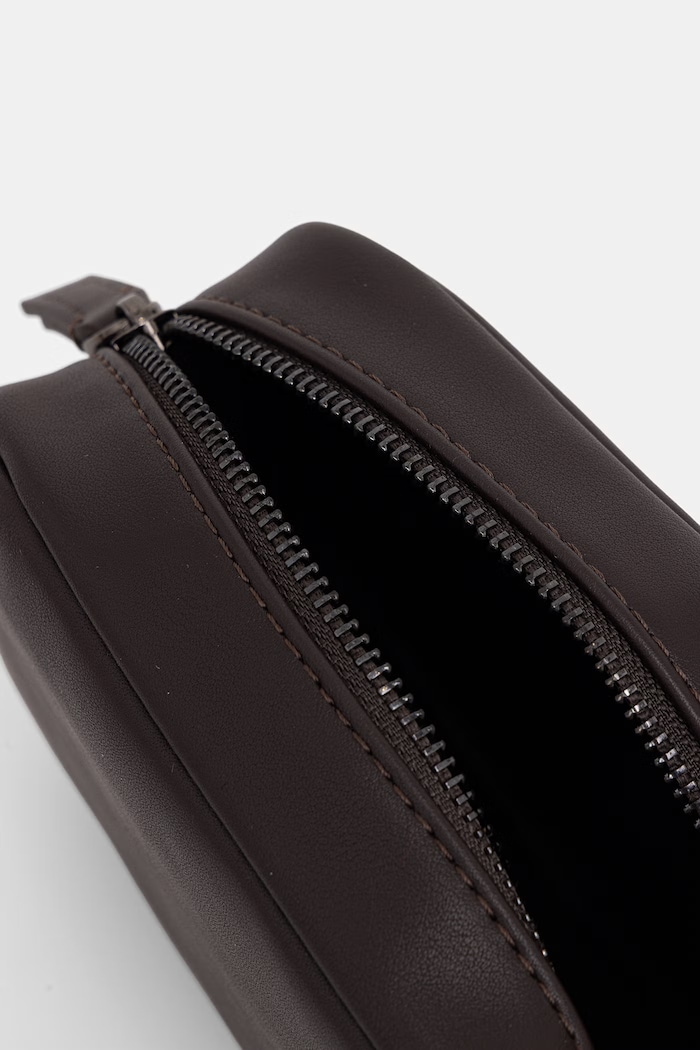 Valentino Bags trusă cosmetică pentru bărbați, cu imitație de piele HORIZON VBE8UT669 maro