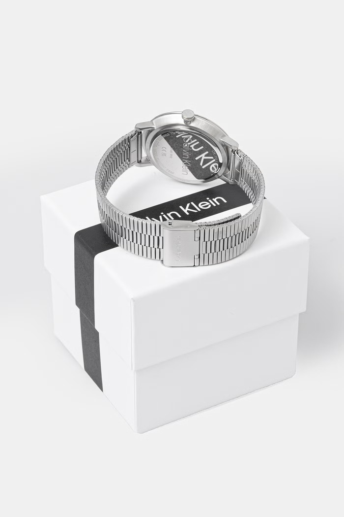 Doplnky Calvin Klein hodinky pánske 25200547 strieborná