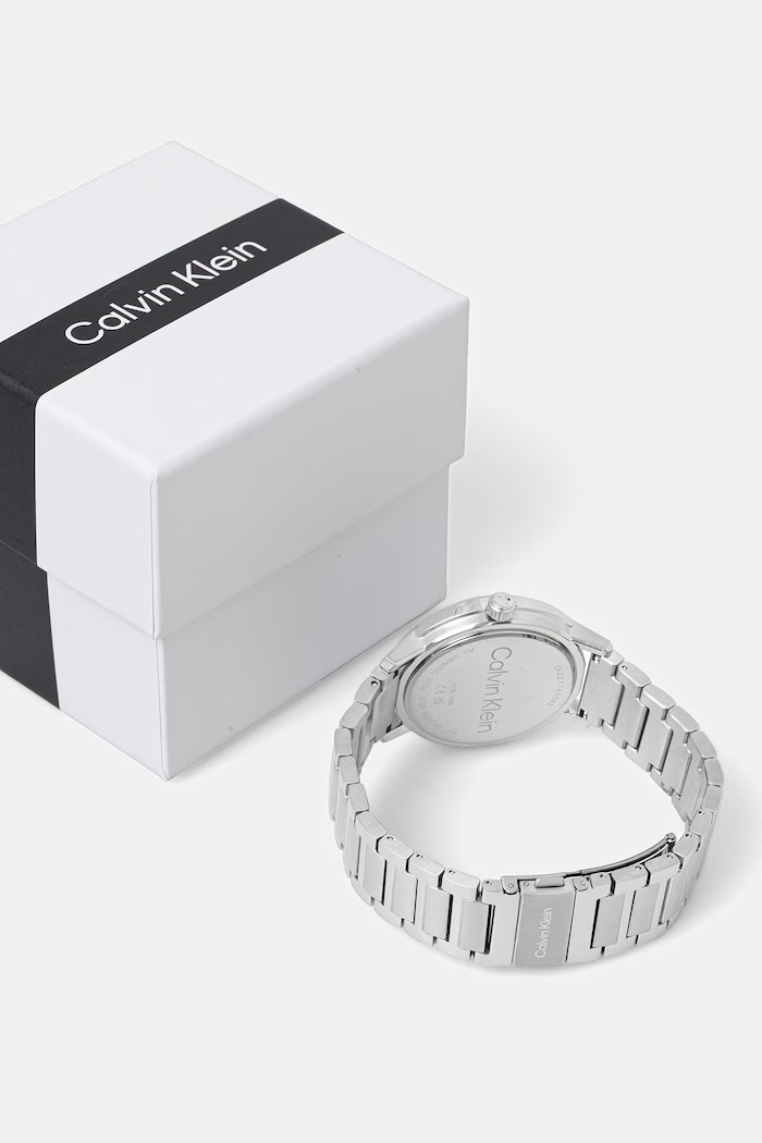 Doplnky Calvin Klein hodinky pánske 25200562 strieborná