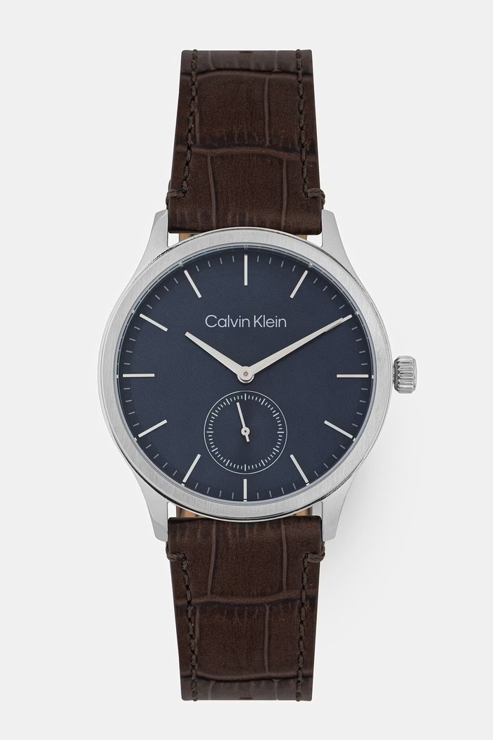 Calvin Klein hodinky pánske hnedá 25200552
