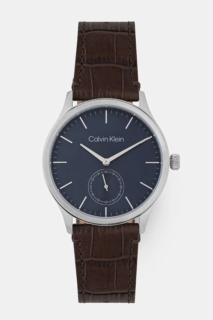 Calvin Klein hodinky pánske hnedá 25200552