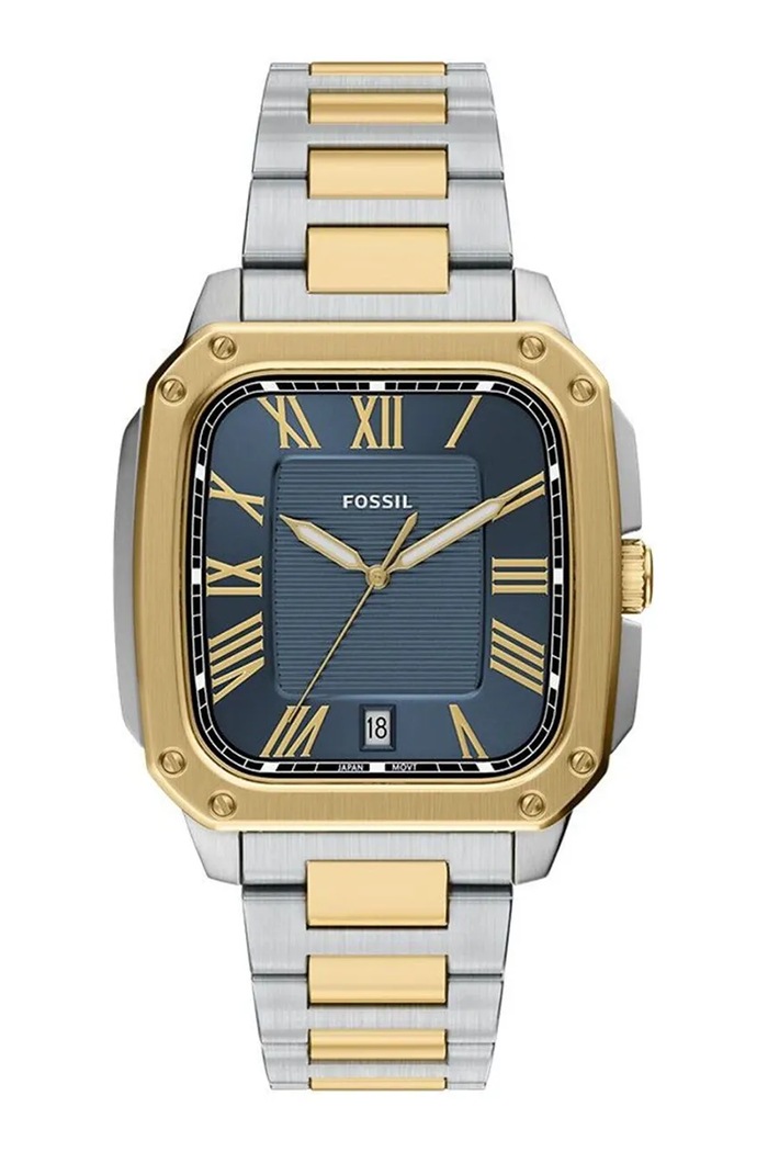 Fossil moška ura Crosby srebrna FS6161