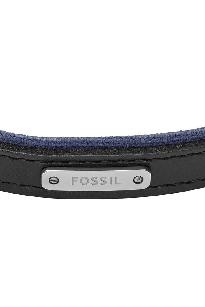 Fossil гривна мъжка от кожа Everett JA7316998 злато AA00