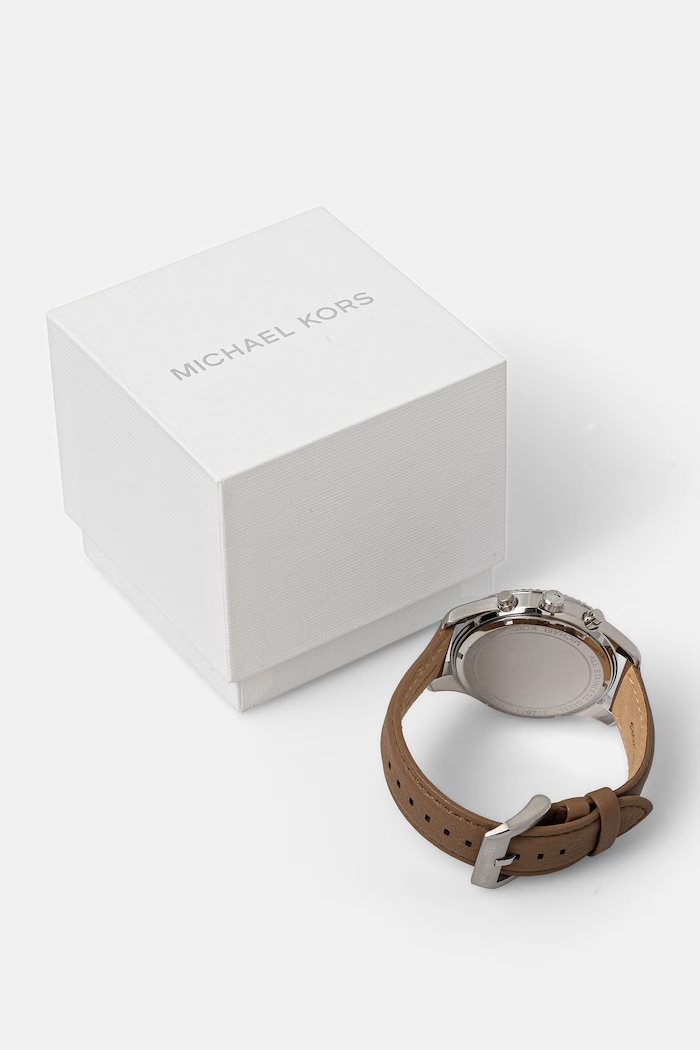 Doplňky Michael Kors hodinky pánské Lexington Man Chrono MK9258 béžová