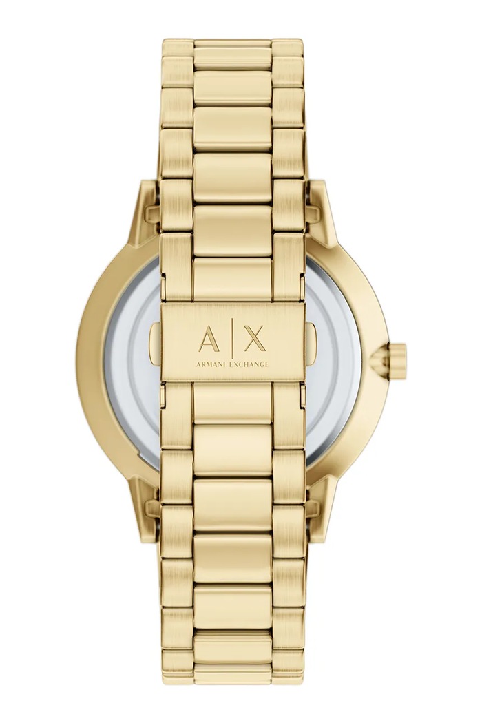 Armani Exchange set ceas și brățară bărbați Cayde AX7178SET aur AA00
