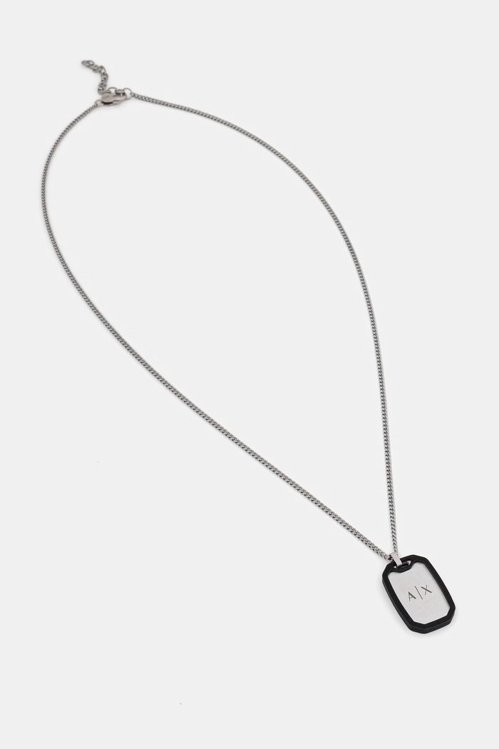Armani Exchange nyaklánc férfi Classic ezüst AXG0169040