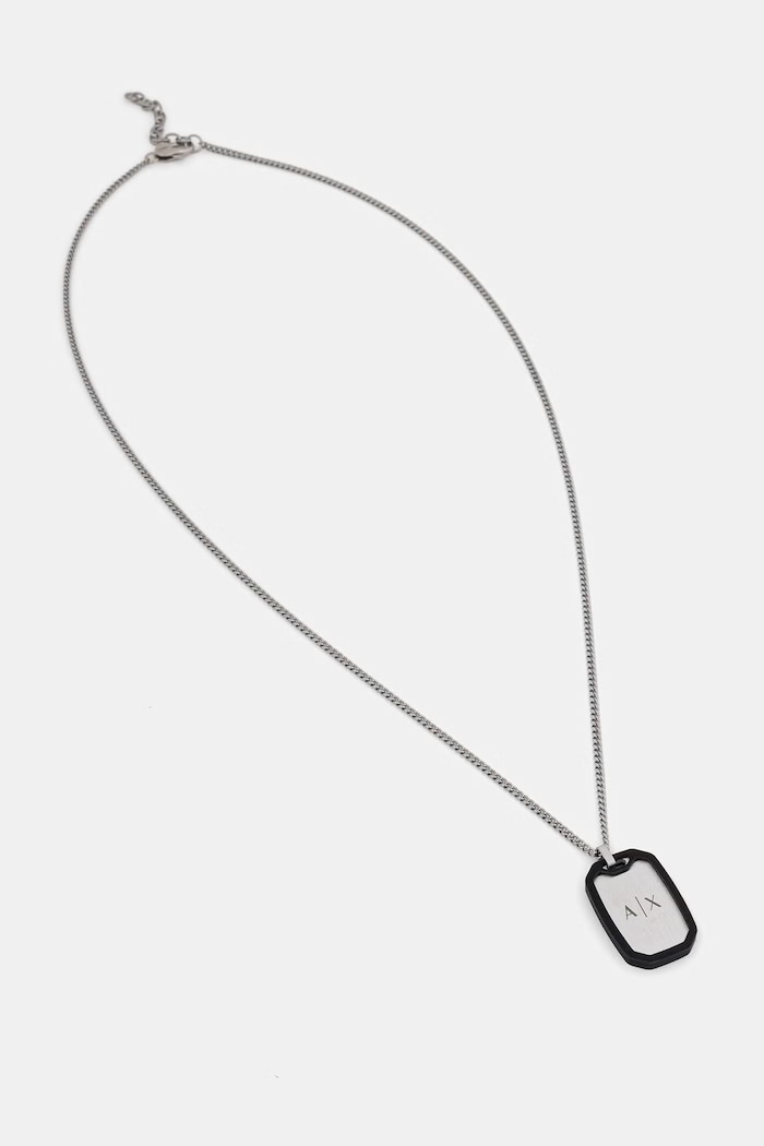Armani Exchange nyaklánc férfi Classic ezüst AXG0169040