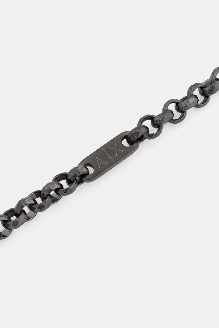 Armani Exchange brățară pentru bărbați Classic AXG0174040 argintiu AA00
