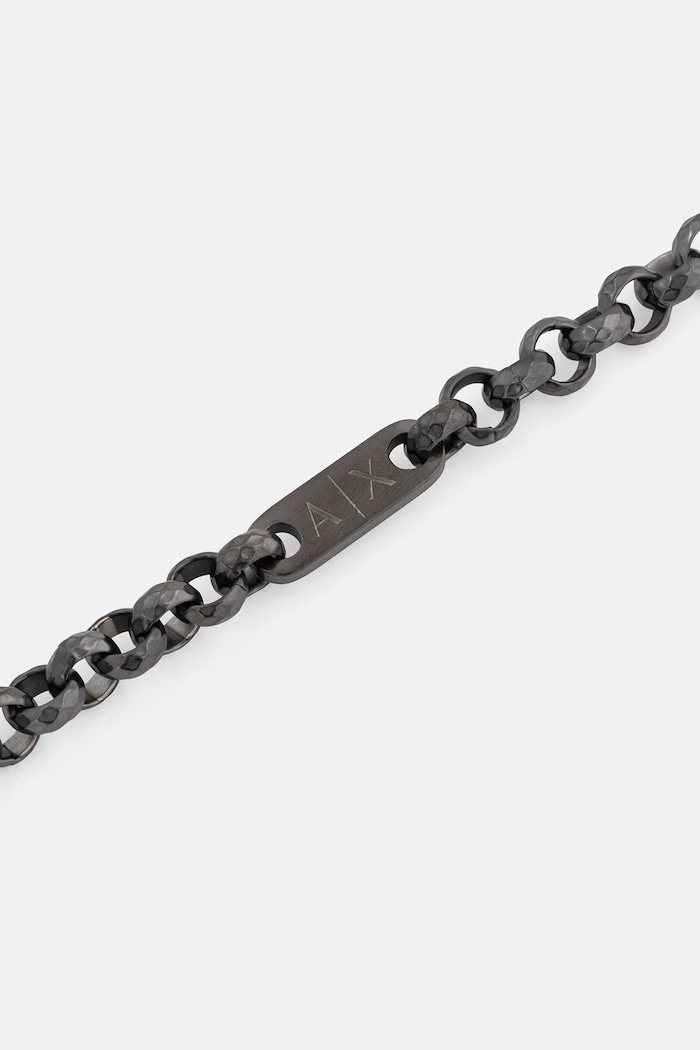Armani Exchange brățară pentru bărbați Classic AXG0174040 argintiu AA00